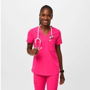 FIGS Scrub Set in Shocking Pink size XS and XXS